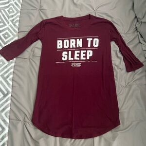 PINK Victoria's Secret Maroon Sleep Shirt